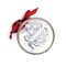 DEMDACO Our Memories Clear 5 x 5 Glass and Iron Metal Christmas Hanging Hinged Ornament